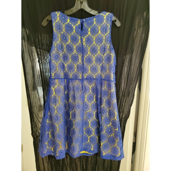 Meetu Magic Royal Flower Belted Dress - Picture 2 of 4